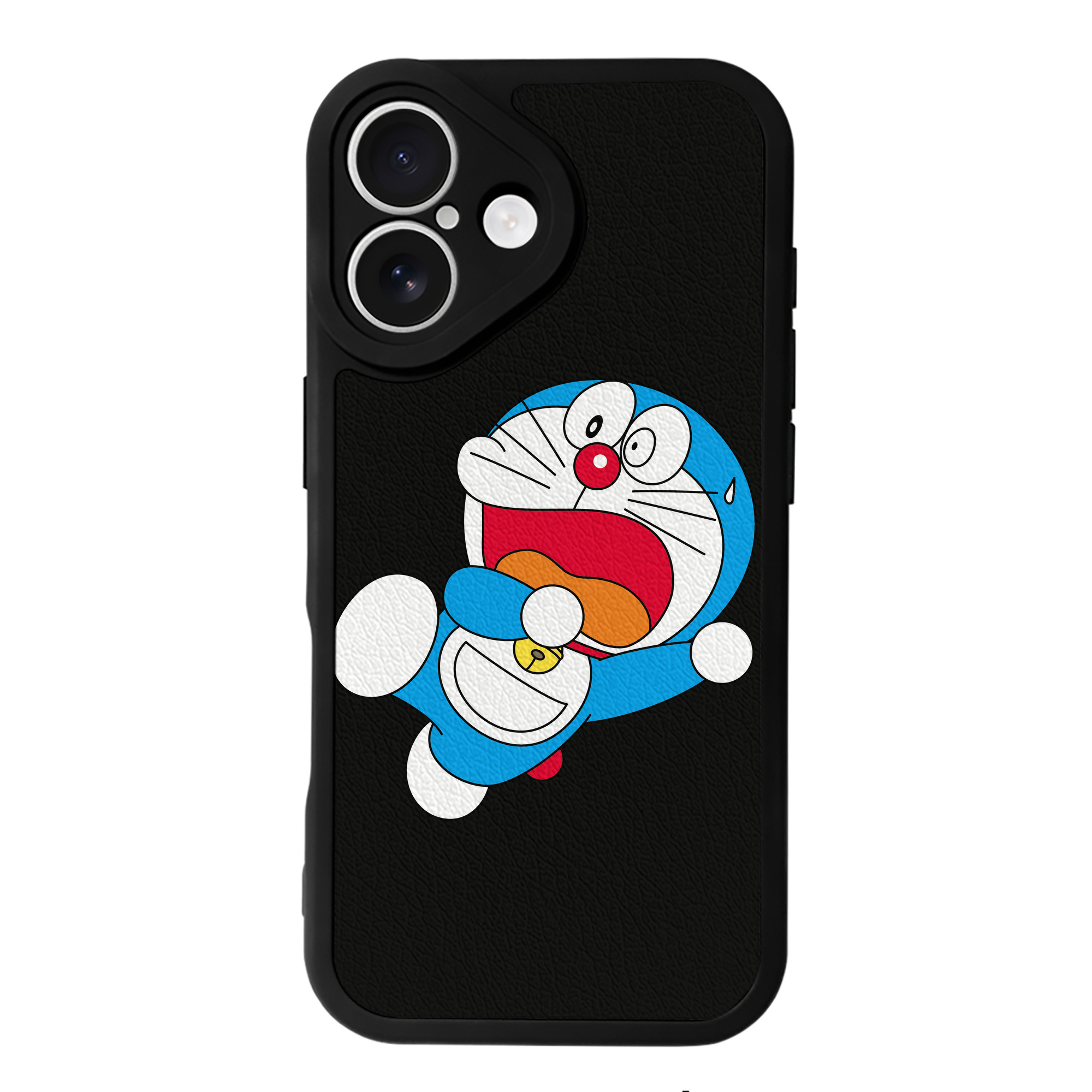 （画像用） ドラえもん Doraemon 【iPhone 16シリーズ対応】シリコンスマホケース（レザー調） 材質：シリコン